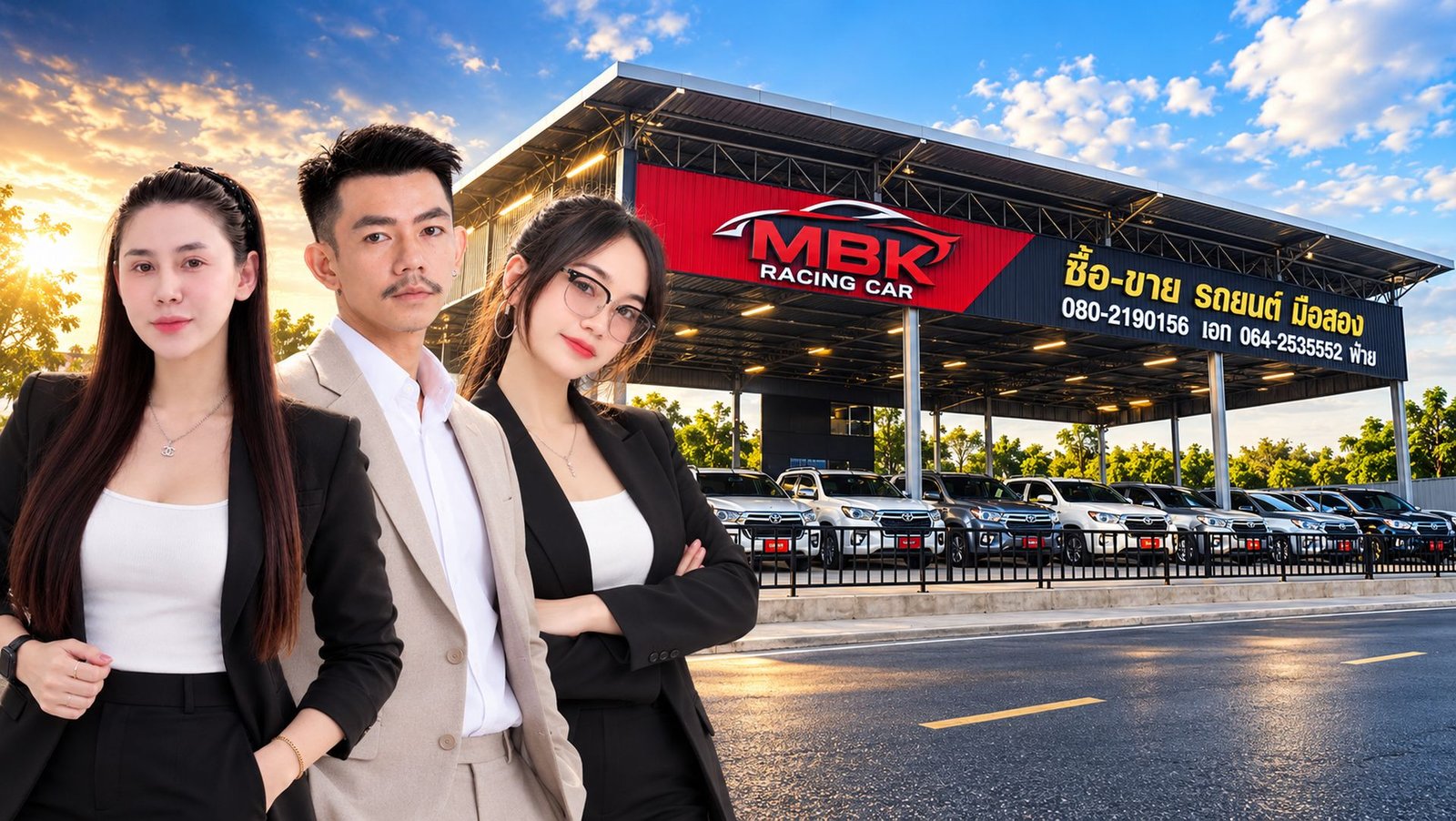 ทีมขายหน้าเต็นท์ MBK Racing Car คลองหลวง